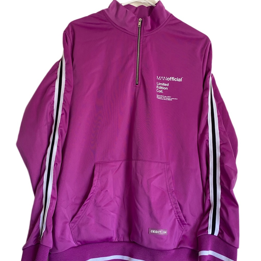 Purple track jacket